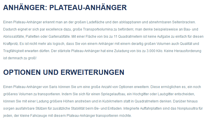 bersichtsseite, Beschreibung