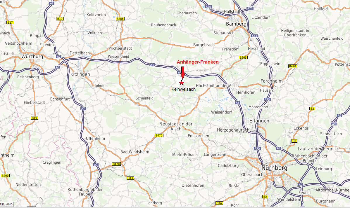 Anfahrtsplan Groraum mit Standort